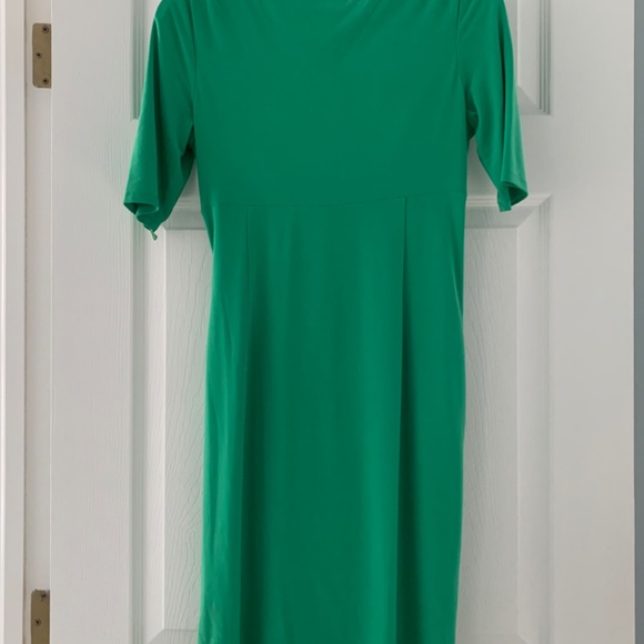 Ralph Lauren Green dress with short sleeves- Petite - Picture 3 of 3